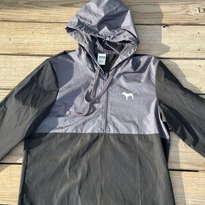 VS Pink Windbreaker Jacket Athleisure Y2K Sporty Streetwear Chic W022